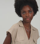 Two Rings Necklace in Silver