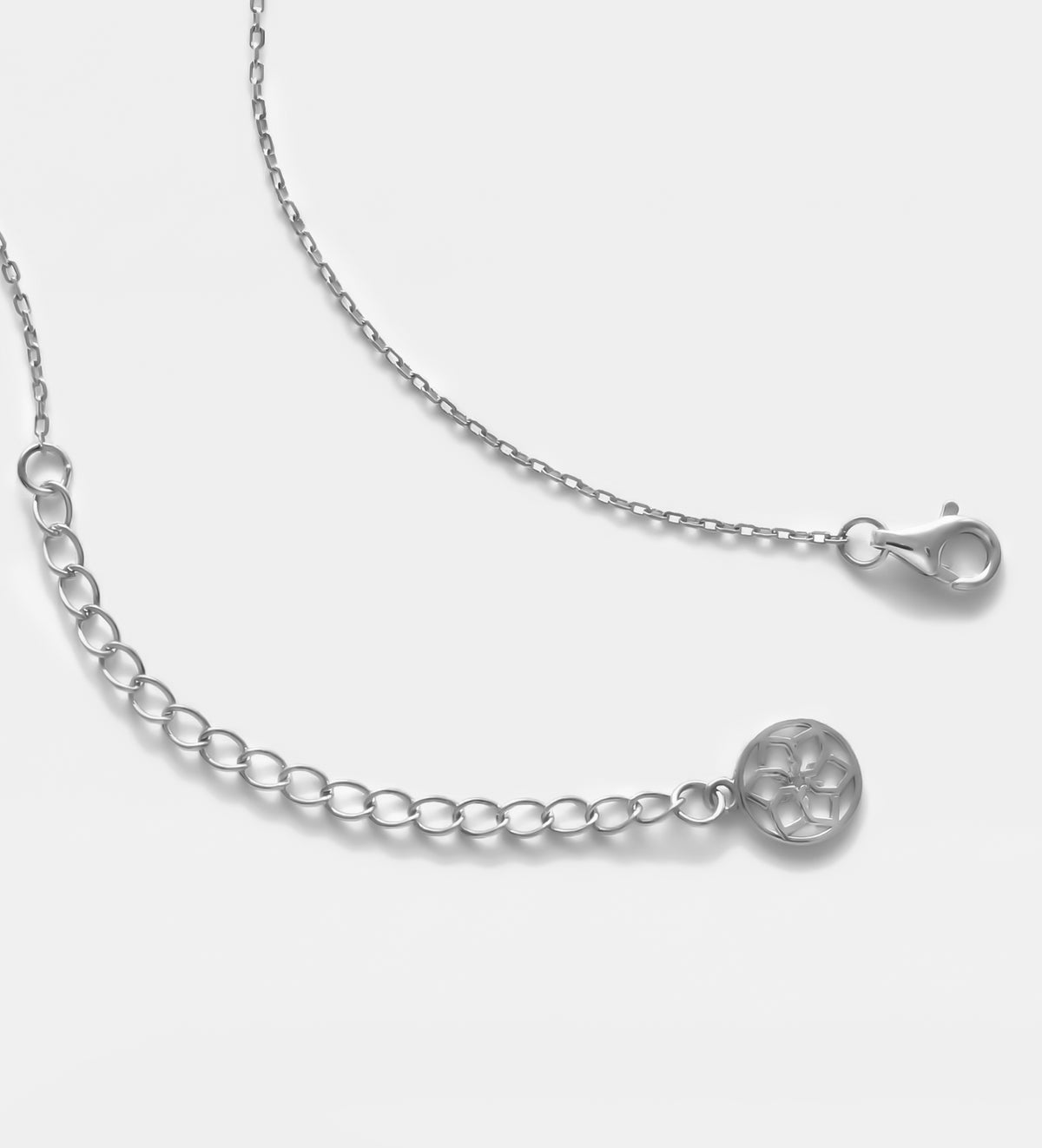 Silverdew Drops Necklace in Silver With High Quality Simulated Diamonds - Ash & Harry