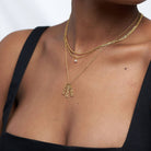 Vertical Name Necklace - 18K Gold Vermeil