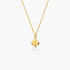 Royal Card Initial Necklace - 18K Rose Gold Vermeil