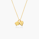 Royal Card Initial Necklace - 18K Rose Gold Vermeil