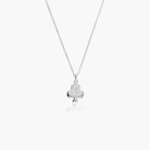 Royal Card Initial Necklace - Sterling Silver