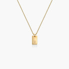 Tag Initial Necklace - 18K Gold Vermeil