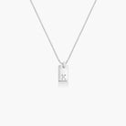 Tag Initial Necklace - Sterling Silver