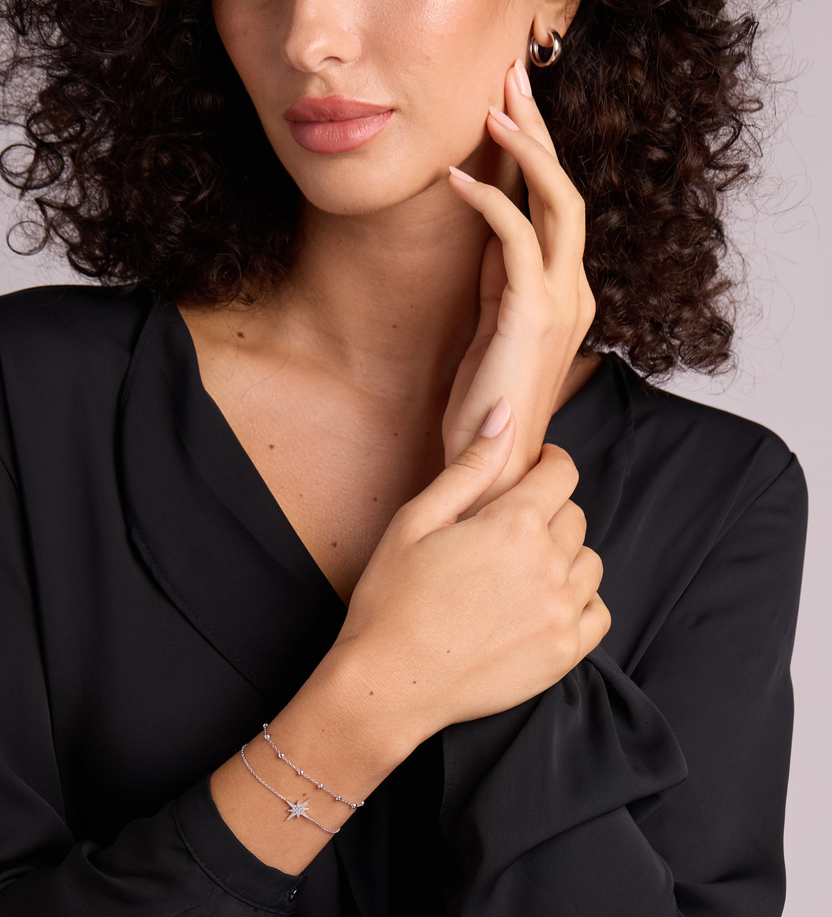 Starburst Bracelet in Rhodium Plating on 925 Silver - Ash & Harry