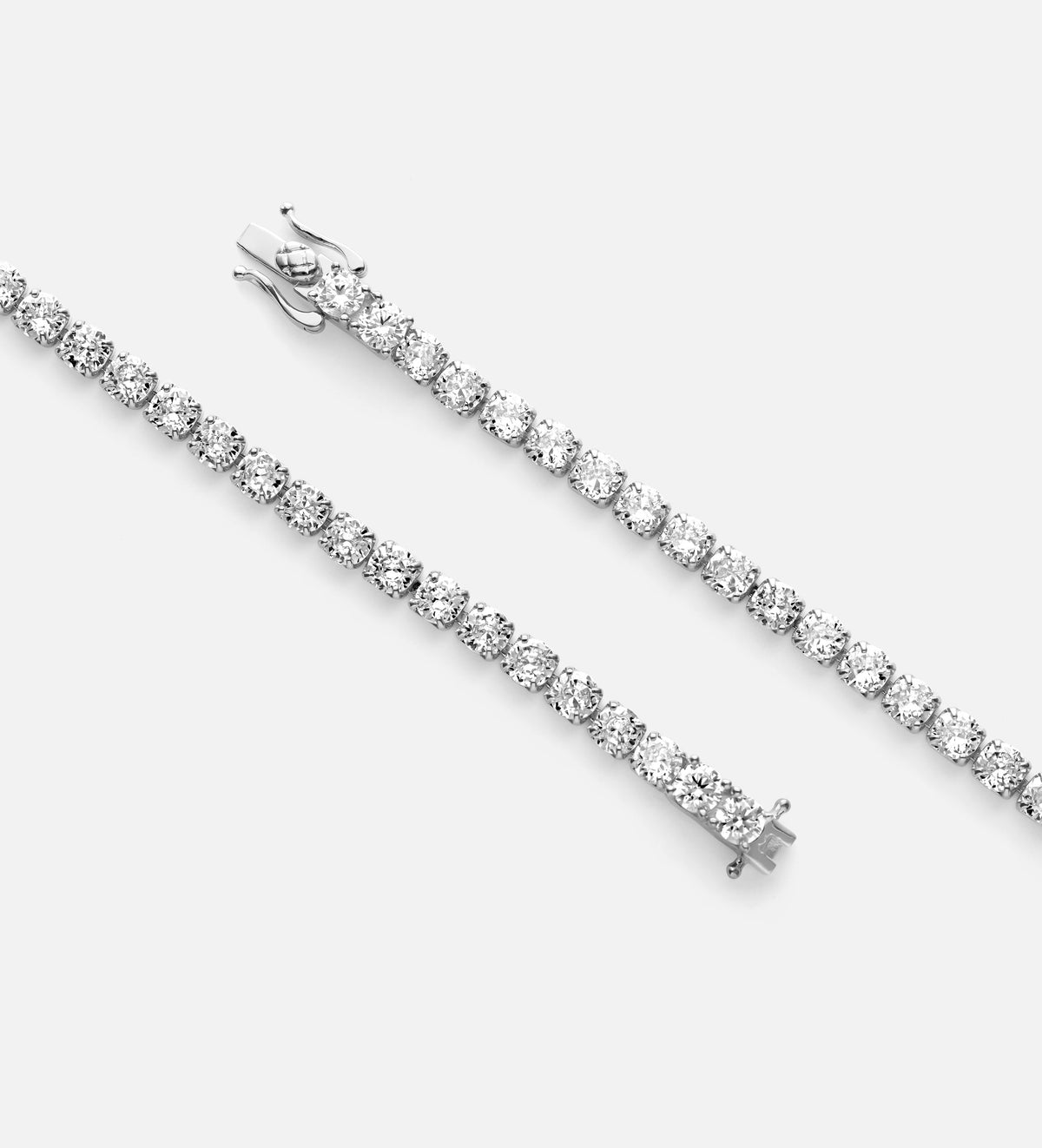 Tennis Bracelet in Rhodium Plating on 925 Silver - Ash & Harry