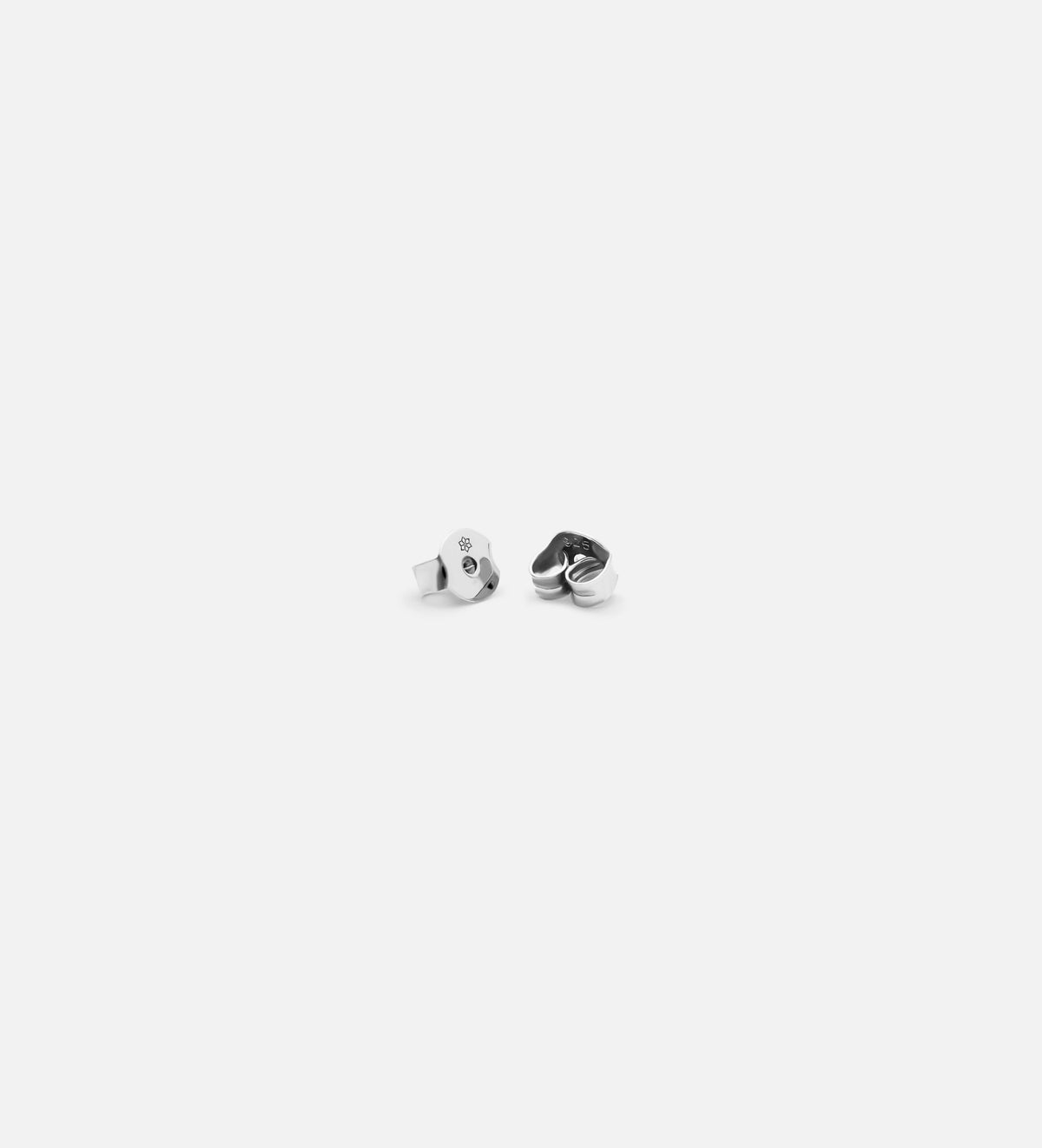 Stella Studs in Rhodium Plating on 925 Silver - Ash & Harry