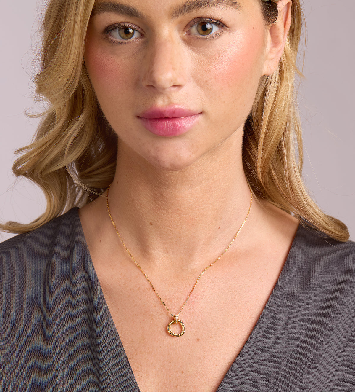 Triple Ring Necklace in 18k Gold Plating on 925 Silver - Ash & Harry