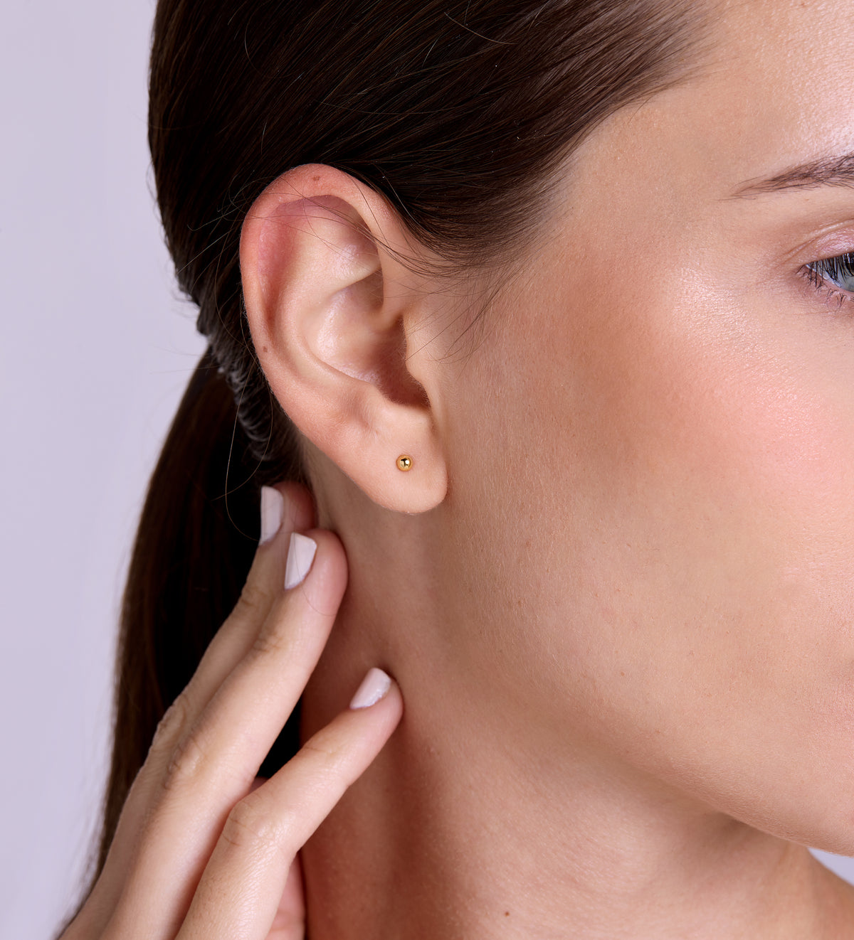 Ball Studs in 18k Gold Plating on 925 Silver - Ash & Harry