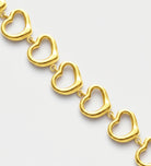Aura Hearts Bracelet in Gold - Ash & Harry