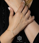 Aurora Line Hand Chain in Gold With High Quality Simulated Diamonds - Ash & Harry