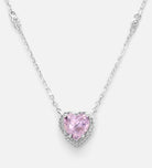 Blushing Heart Halo Pendant