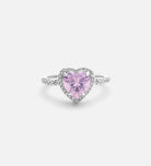 Blushing Heart Halo Ring