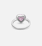 Blushing Heart Halo Ring
