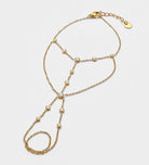 Boho Lines Hand Chain in Gold With High Quality Simulated Diamonds - Ash & Harry