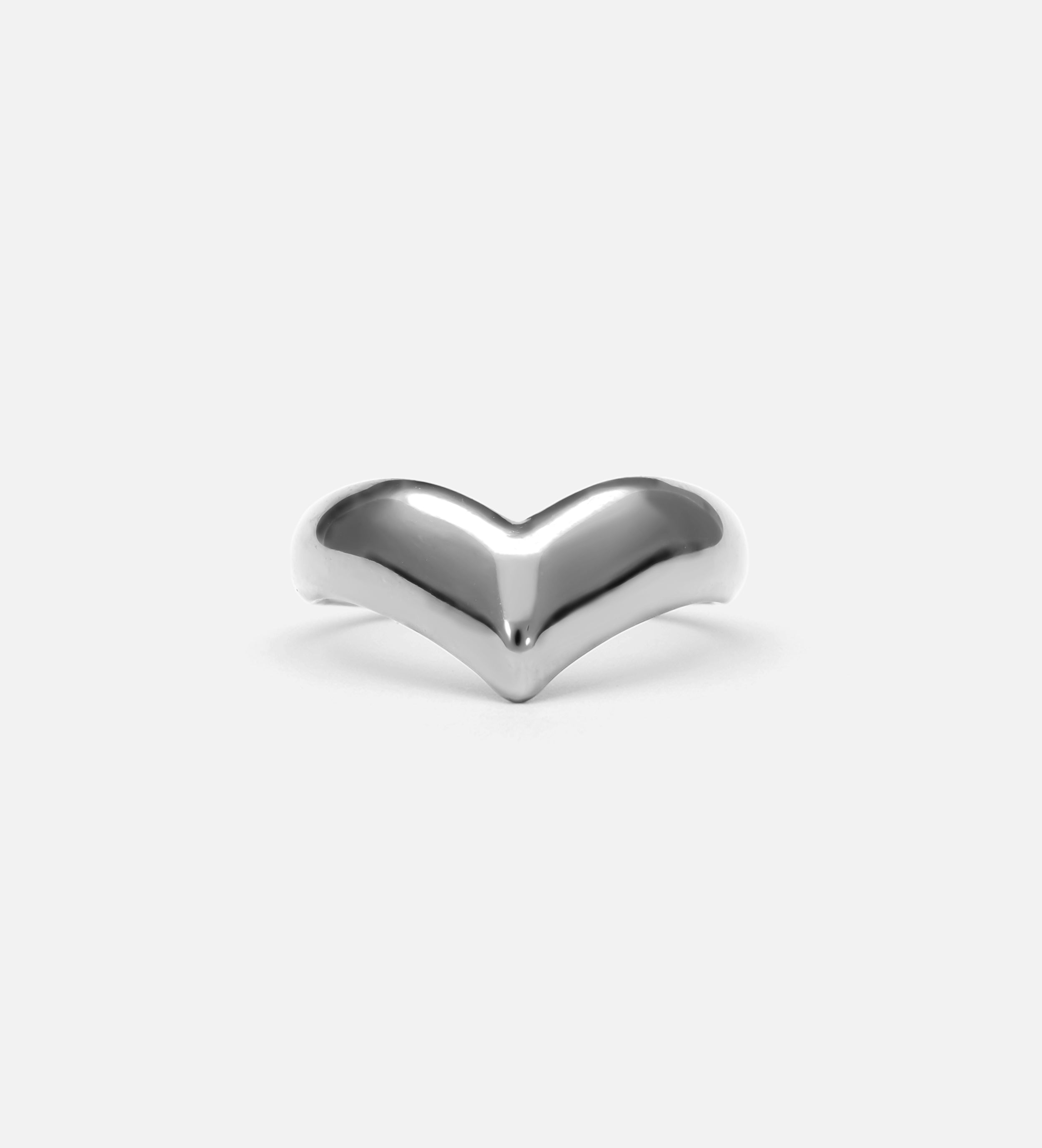 Bold Chevron Ring in Silver