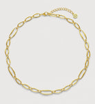 Bold Paperclip Link Necklace in Gold - Ash & Harry