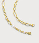 Bold Paperclip Link Necklace in Gold - Ash & Harry