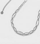 Bold Paperclip Link Necklace in Silver - Ash & Harry