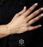 Celeste Starline Hand Chain in Gold - Ash & Harry