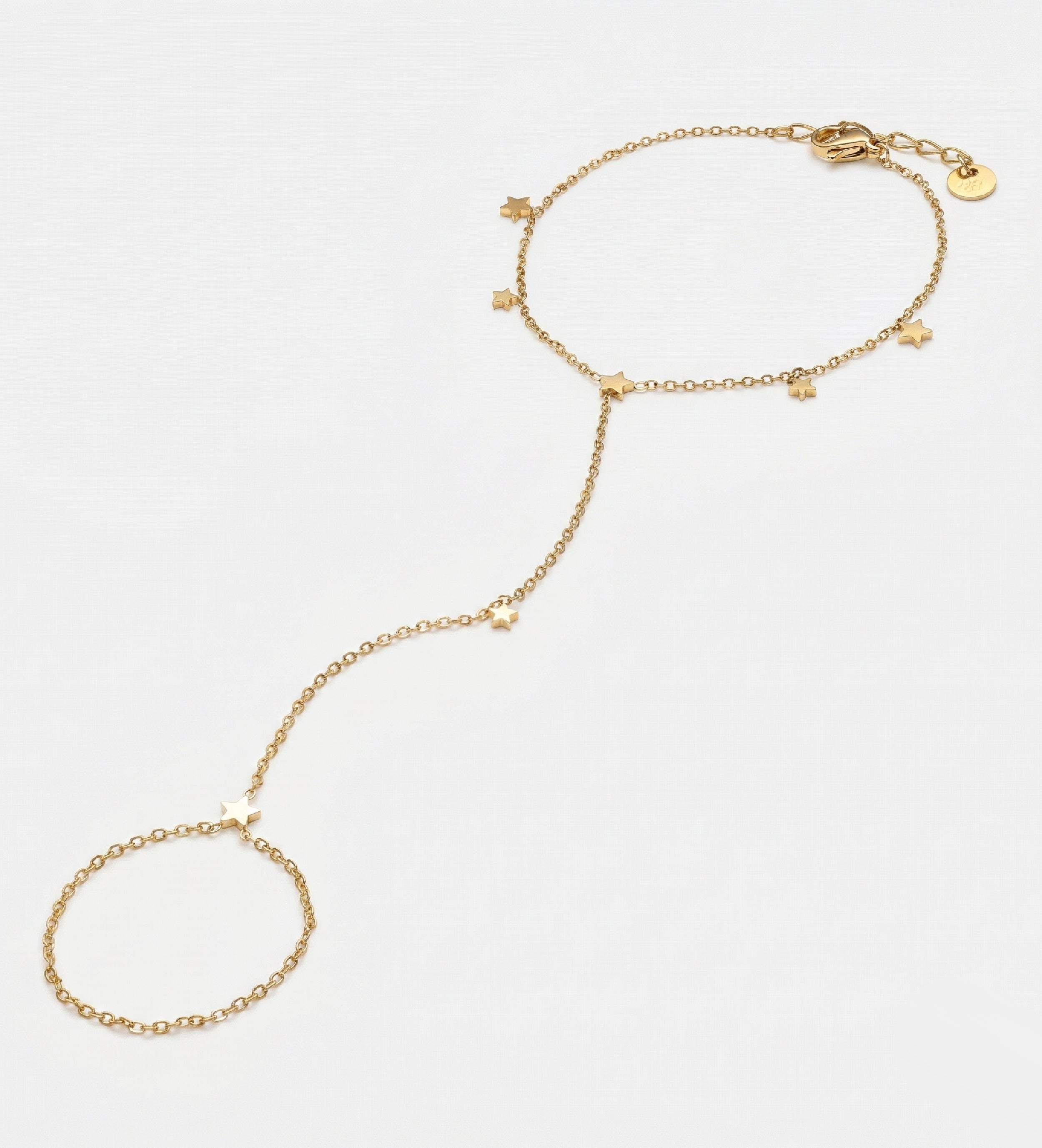 Celeste Starline Hand Chain in Gold - Ash & Harry