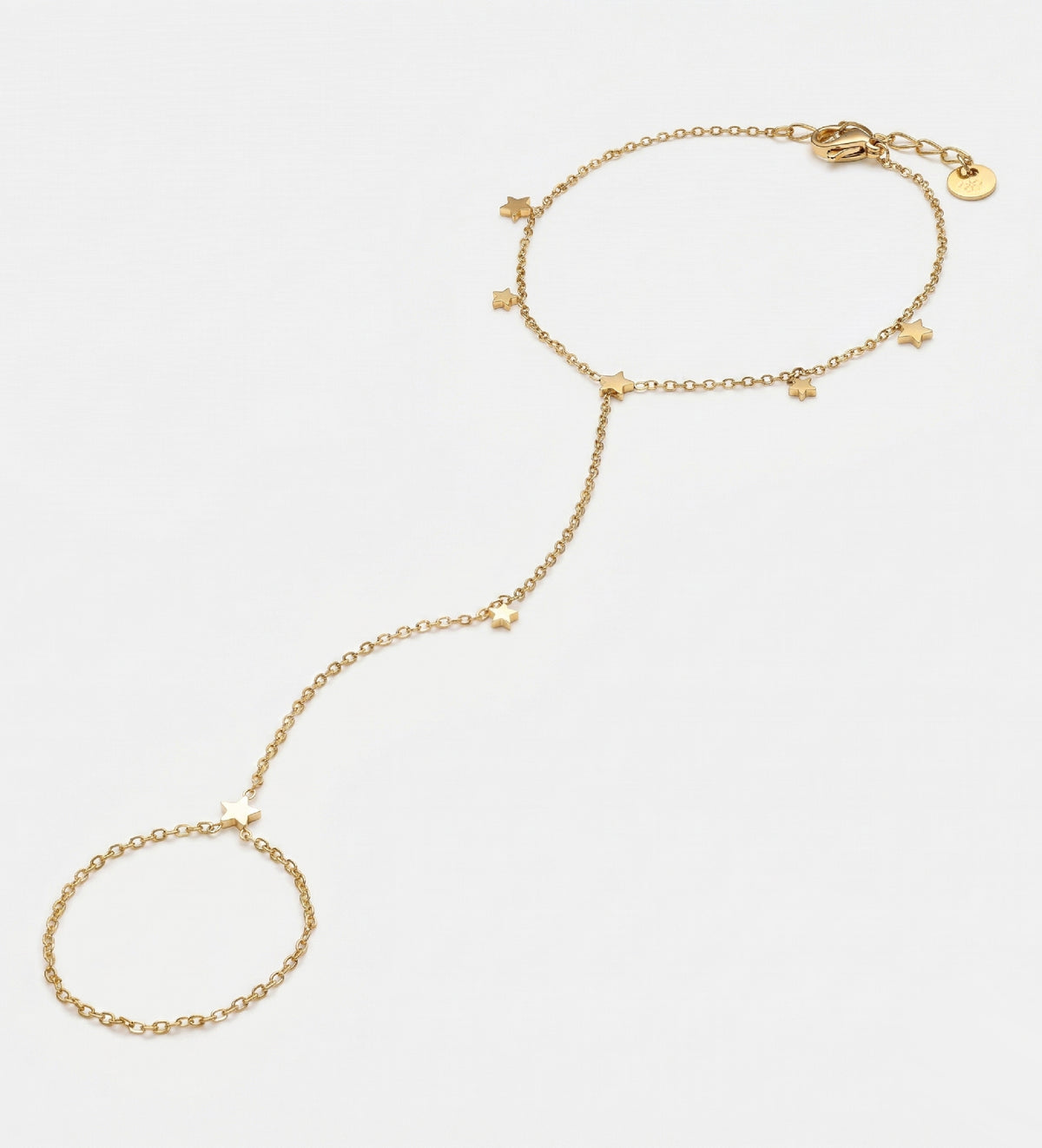 Celeste Starline Hand Chain in Gold - Ash & Harry