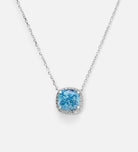 Celestial Blue Cushion Pendant