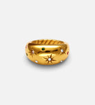 Celestial Starburst Dome Ring