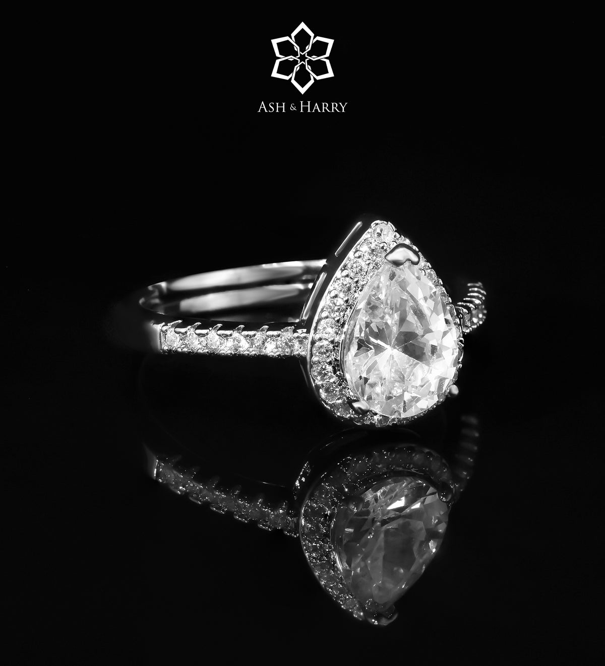 Celine Pure White Luxury Bridal Full Set in High Quality Simulated Diamonds Rhodium Plated - Ash & Harry