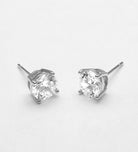 Classic Round Solitaire Studs With High Quality Simulated Diamond - Ash & Harry