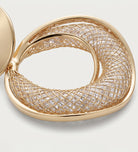 Crushed Ice Halo Drop Earrings in Gold - Ash & Harry