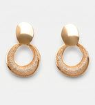 Crushed Ice Halo Drop Earrings in Gold - Ash & Harry