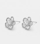 Crystal Bloom Studs With High Quality Simulated Diamonds - Ash & Harry