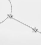 Daisy Link Hand Chain in Silver With High Quality Simulated Diamonds - Ash & Harry