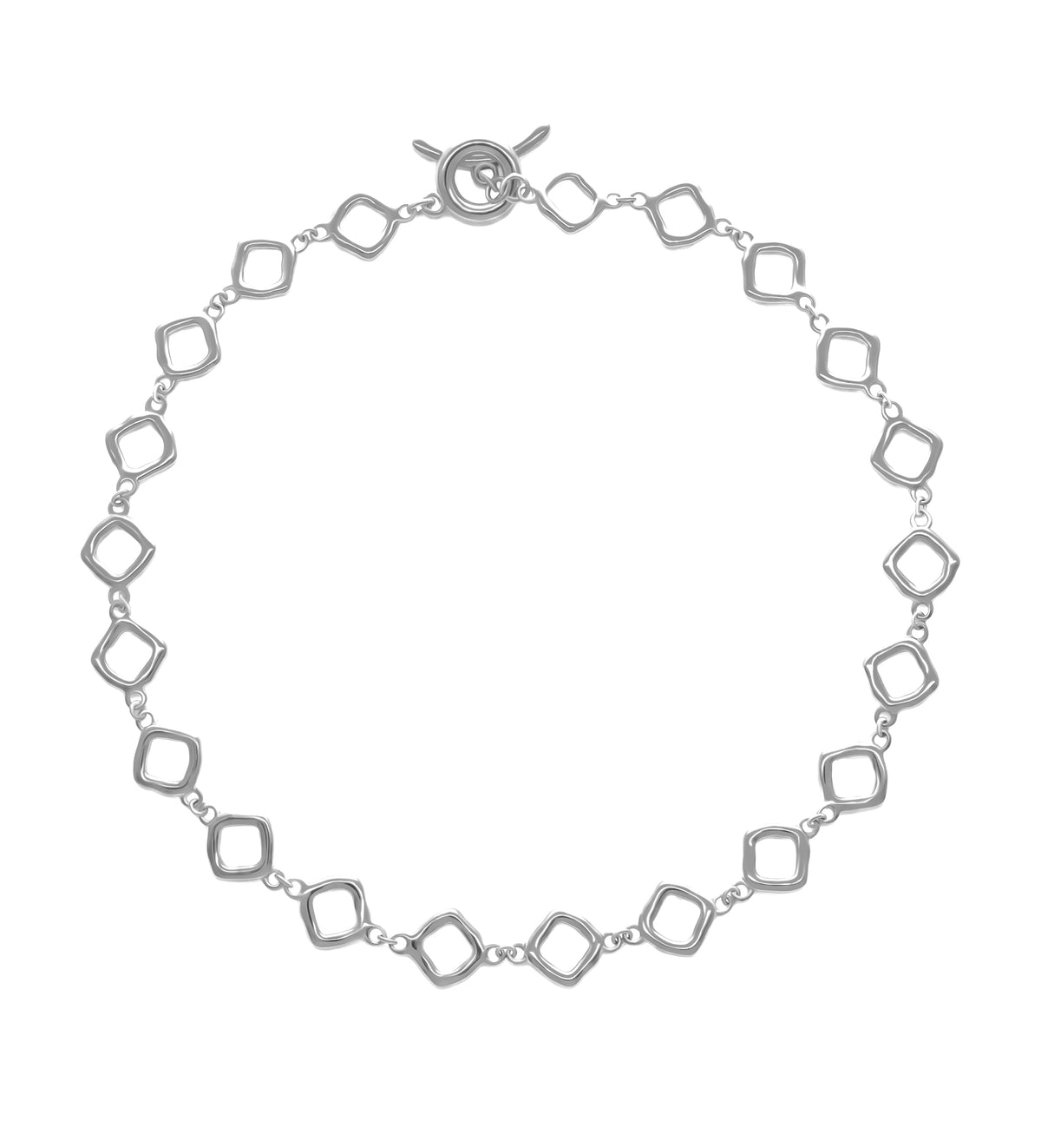 Diamond Everlink Necklace in Silver - Ash & Harry