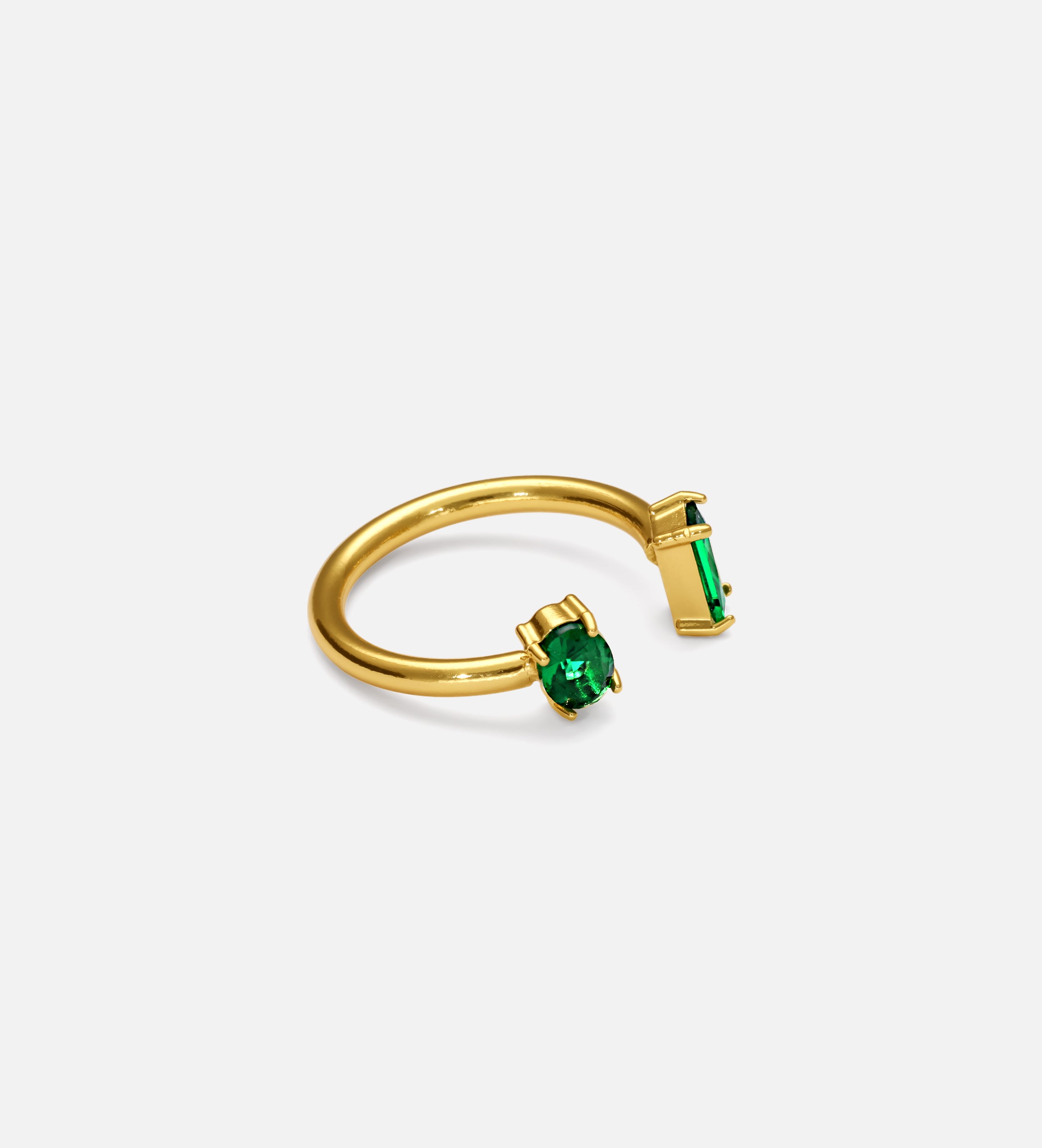 Dual Emerald Ring