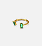 Dual Emerald Ring