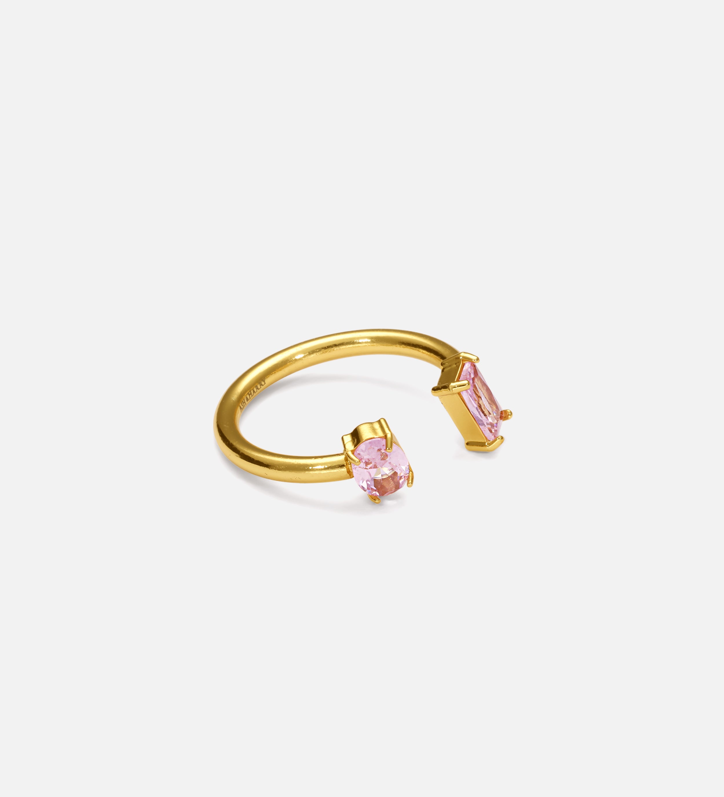 Dual Pink Gemstone Ring