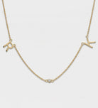 Eden Initial Necklace With Lab Diamond in 18K Gold Plating on 925 Silver - Ash & Harry