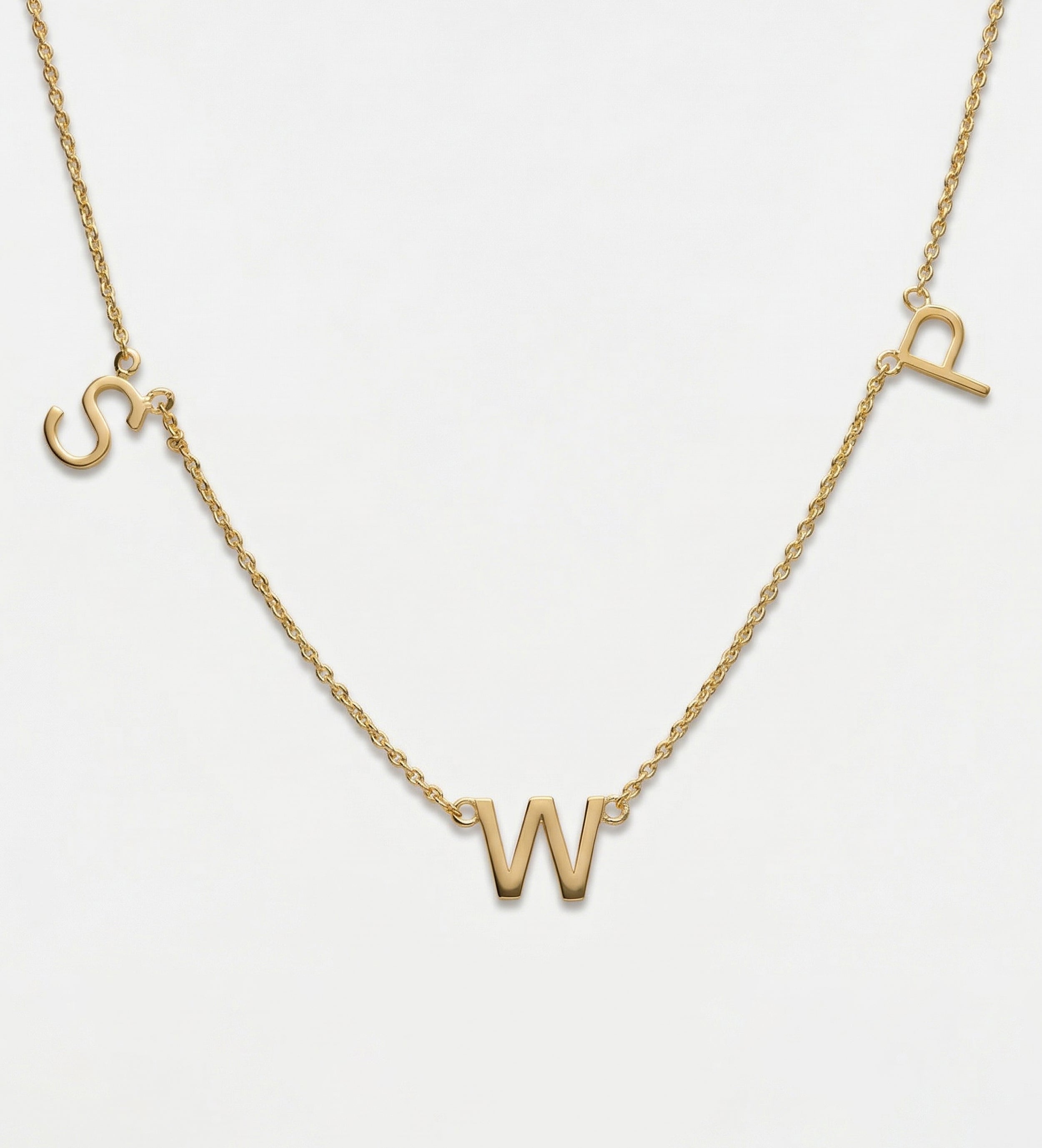 Eden Initial Necklace in 18K Gold Plating on 925 Silver - Ash & Harry