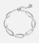 Ellipse Link Bracelet in Silver - Ash & Harry