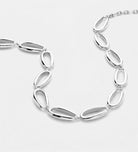 Ellipse Link Chain in Silver - Ash & Harry