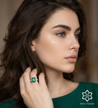 Emerald Baguette Ring In 925 Silver High Quality Simulated Diamonds - Ash & Harry
