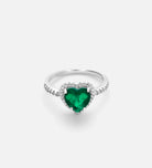 Emerald Heart Majesty Ring