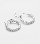 Eternal Radiance Inside out Tennis Hoops in 925 Silver with 3MM High Quality Simulated Diamond - Ash & Harry