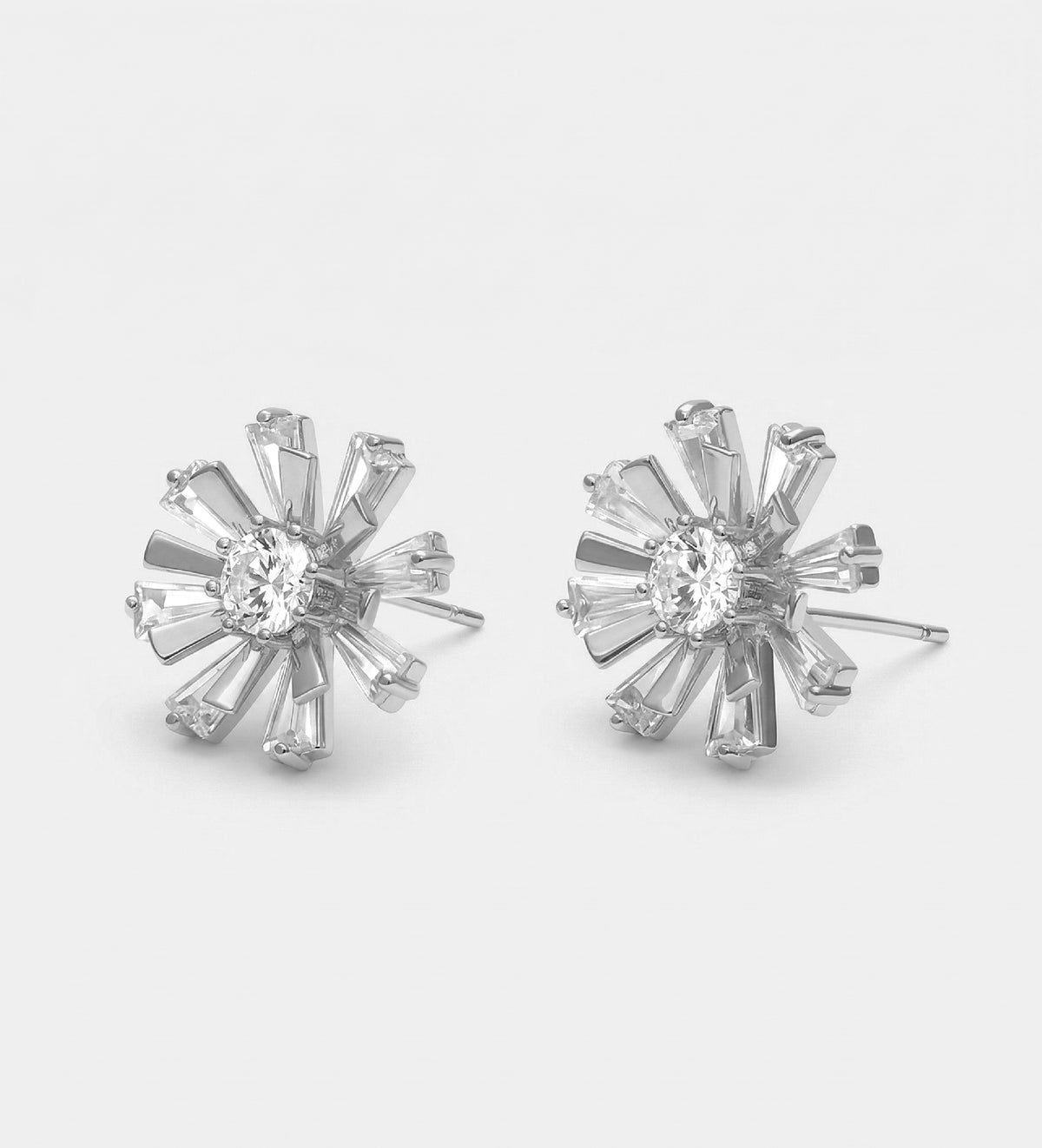 Fireworks Studs With High Quality Simulated Diamonds - Ash & Harry