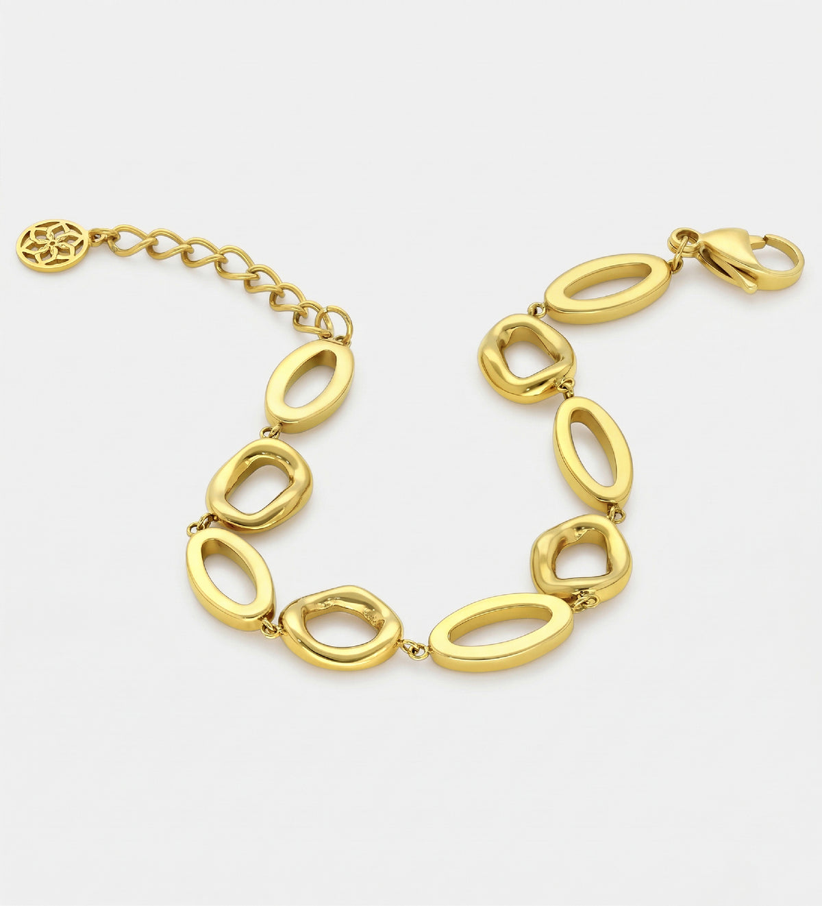 Fluid Pebble Bracelet in Gold - Ash & Harry