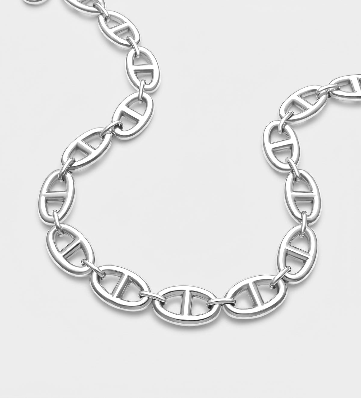 Gateway Chain Necklace in Silver - Ash & Harry