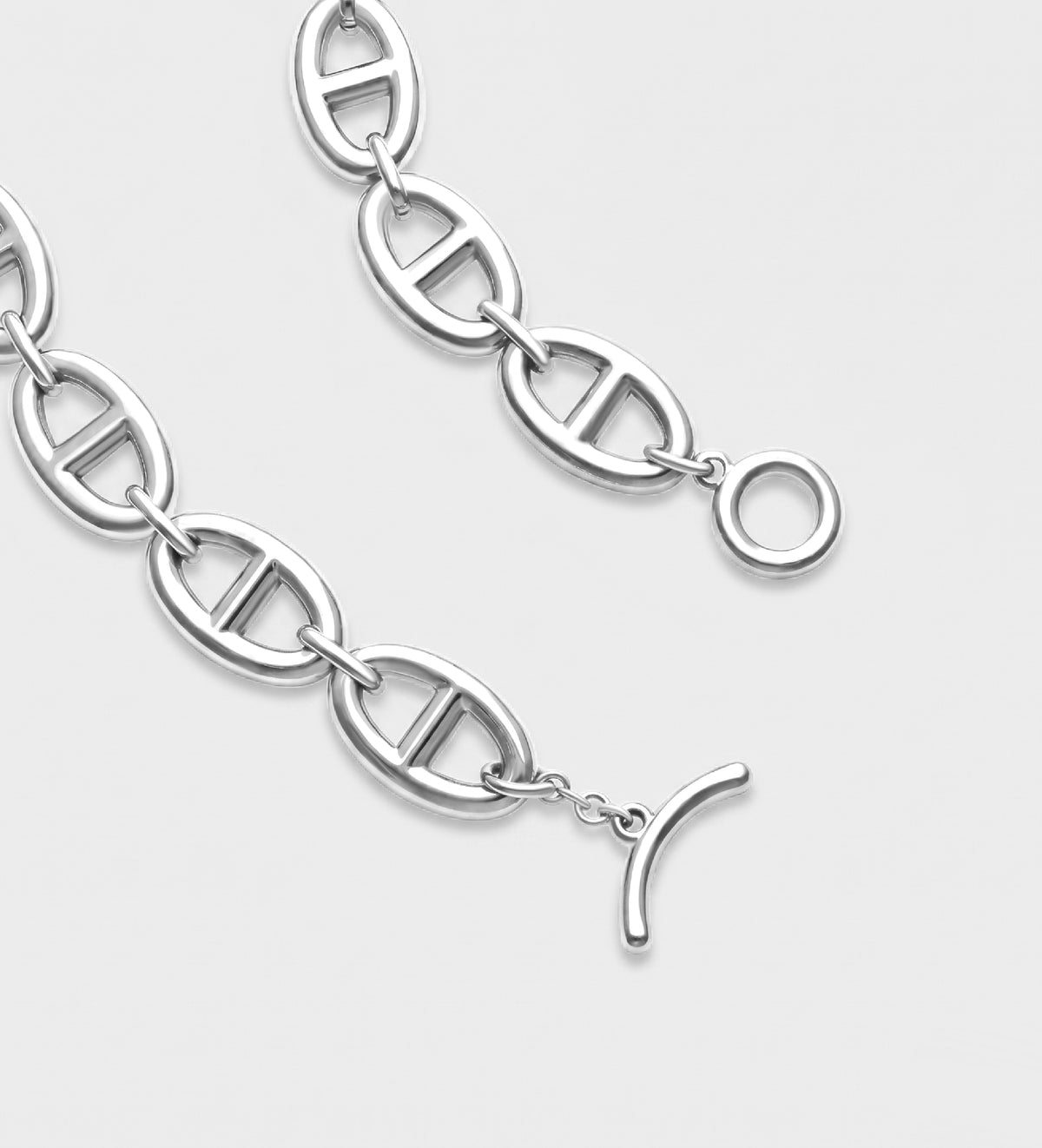 Gateway Chain Necklace in Silver - Ash & Harry