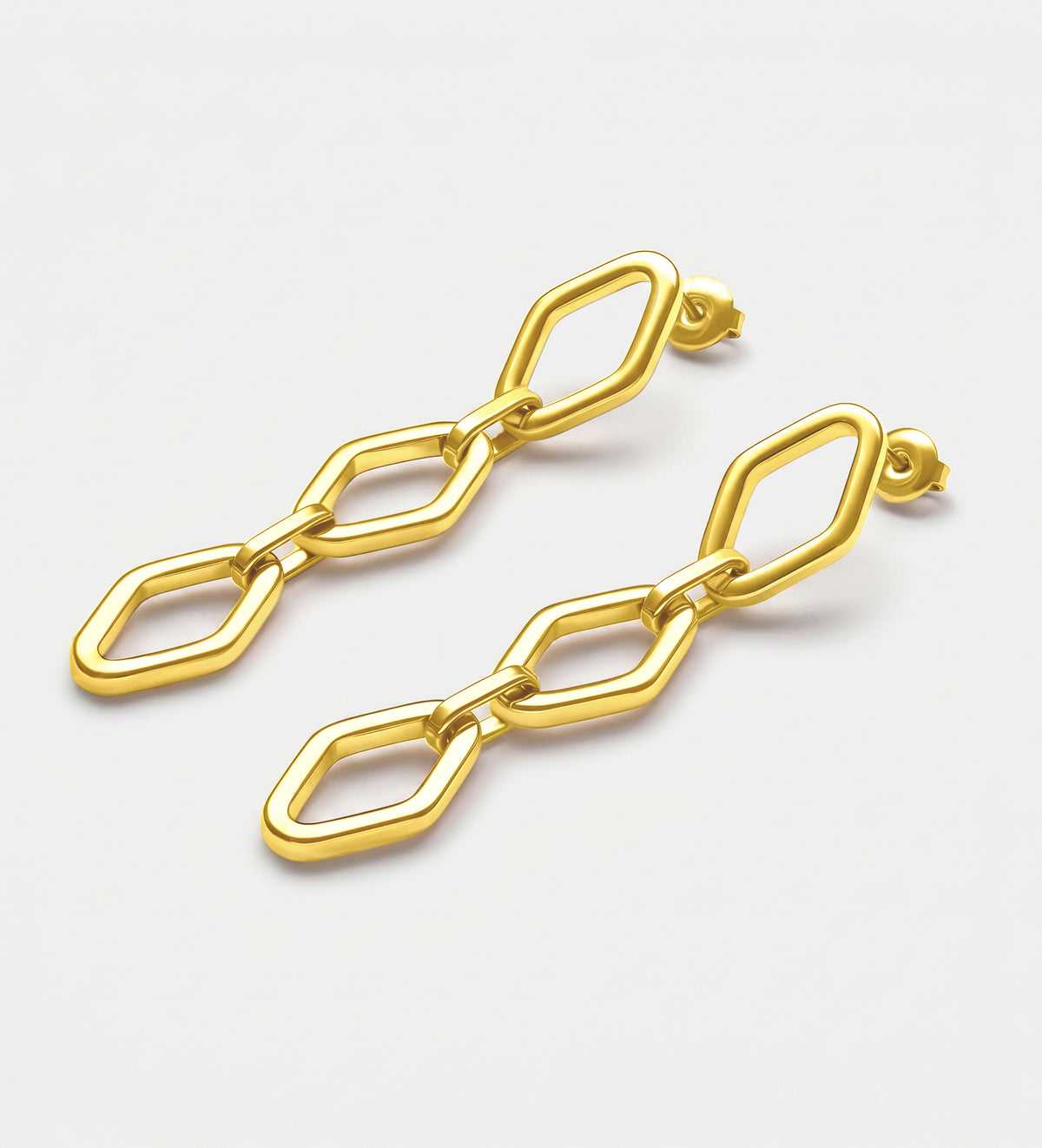 Geo Drop Earrings in Gold - Ash & Harry